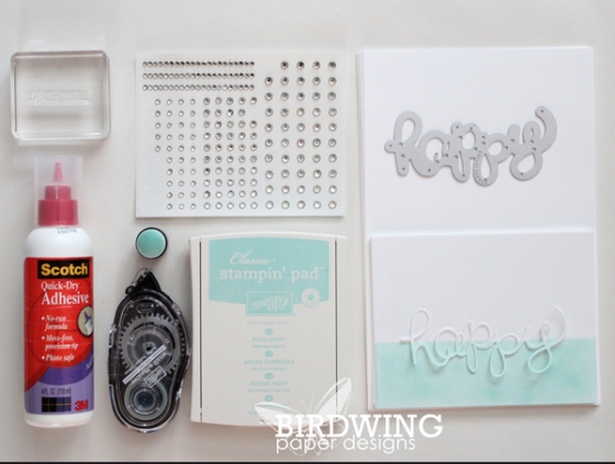 A Happy Birthday Card - Birdwing Paper Designs