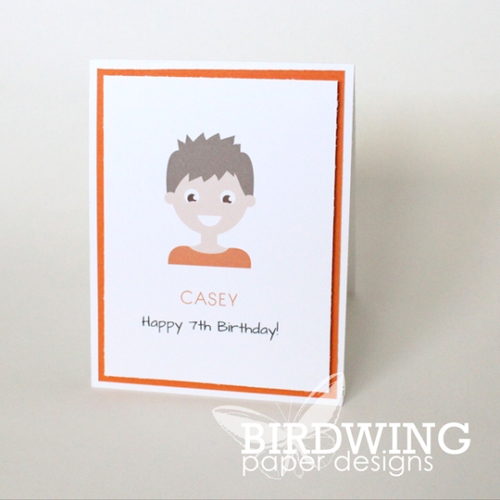 Quick Kids Cards Using Free Custom Illustrations - Birdwing Paper Designs