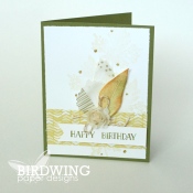Leaf Imprint Card - Birdwing Paper Designs