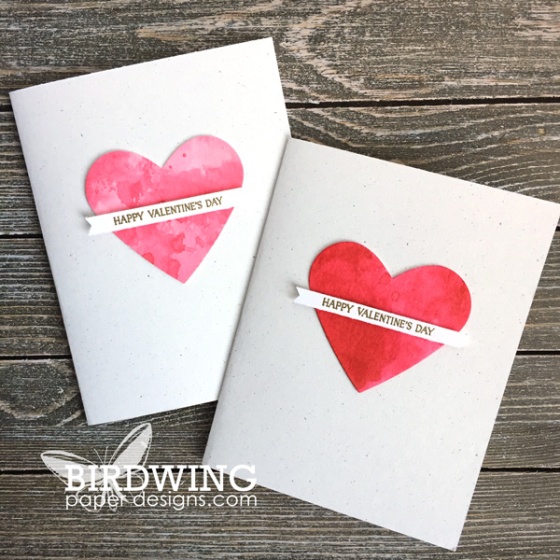 Watercolour Hearts-2 Ways - Birdwing Paper Designs